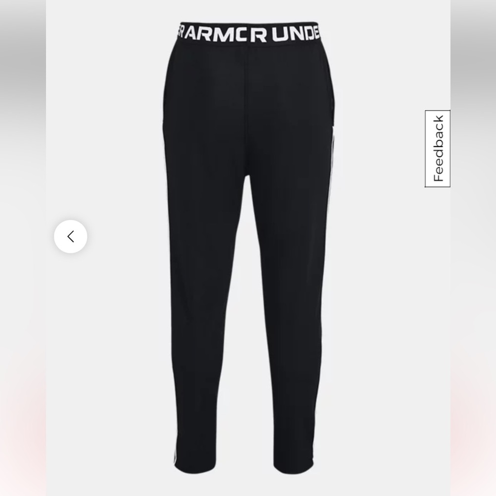 UA girls play up pants yxl heatgear loose fit black
